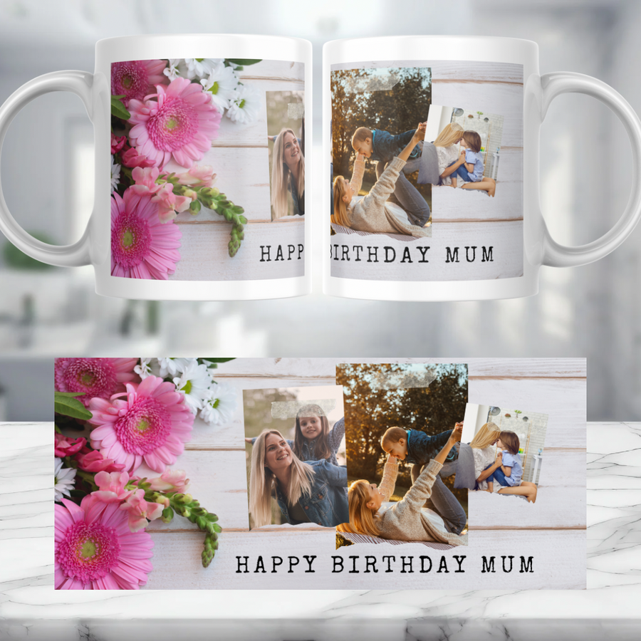Happy Birthday Mum Personalised Mug