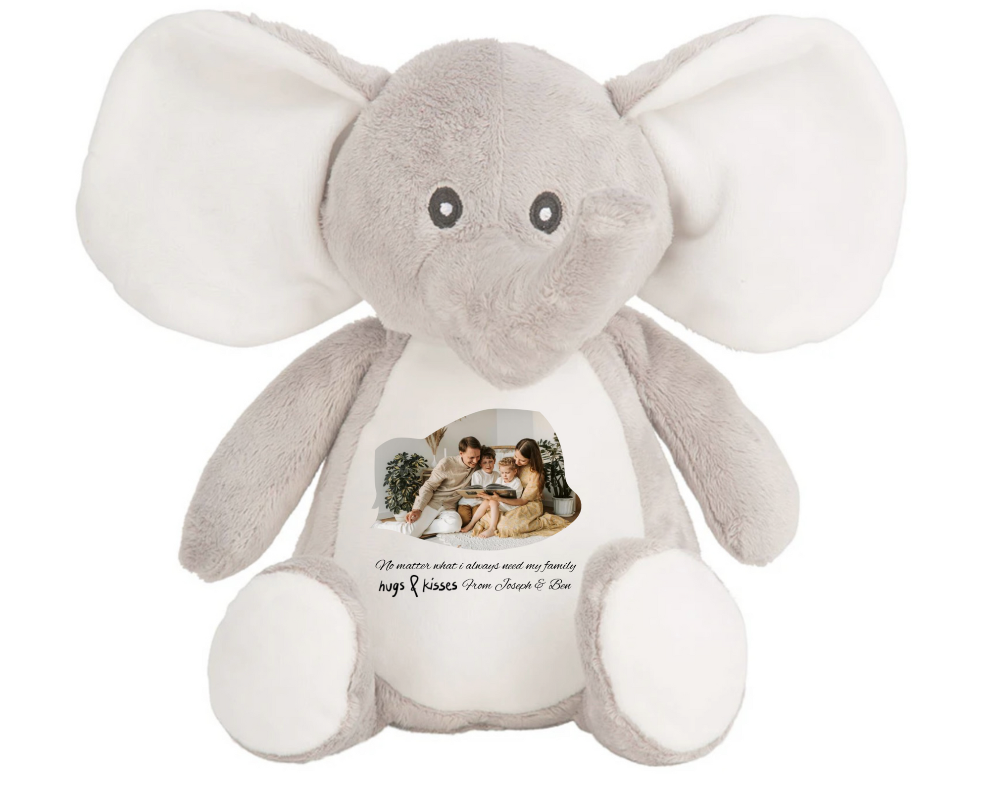Family with Photo Elephant Bear