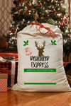 Christmas Sack With Name Reindeer Express