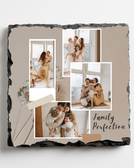 Photo Slate Coaster Square 9cm - Demo Design Gifts