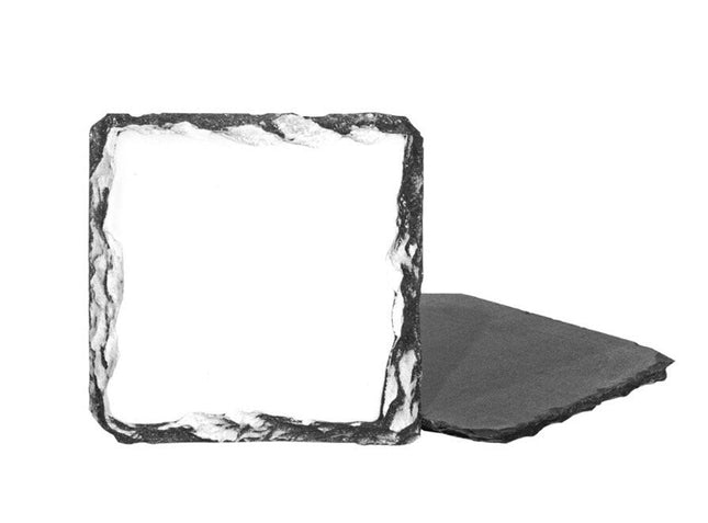 Photo Slate Coaster Square 9cm - Demo Design Gifts