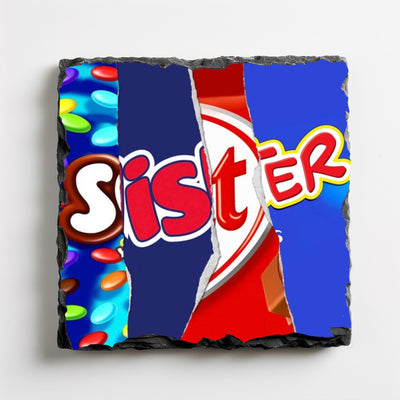 Slate Coaster Chocolate Themed