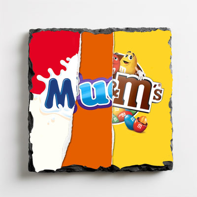 Slate Coaster Chocolate Themed