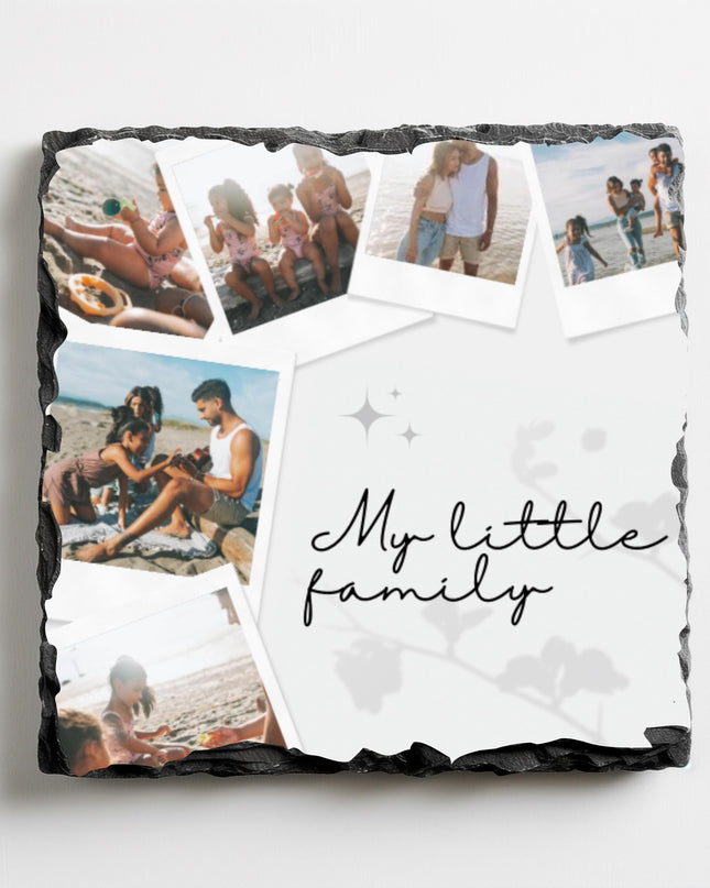 Photo Slate Coaster Square 9cm - Demo Design Gifts